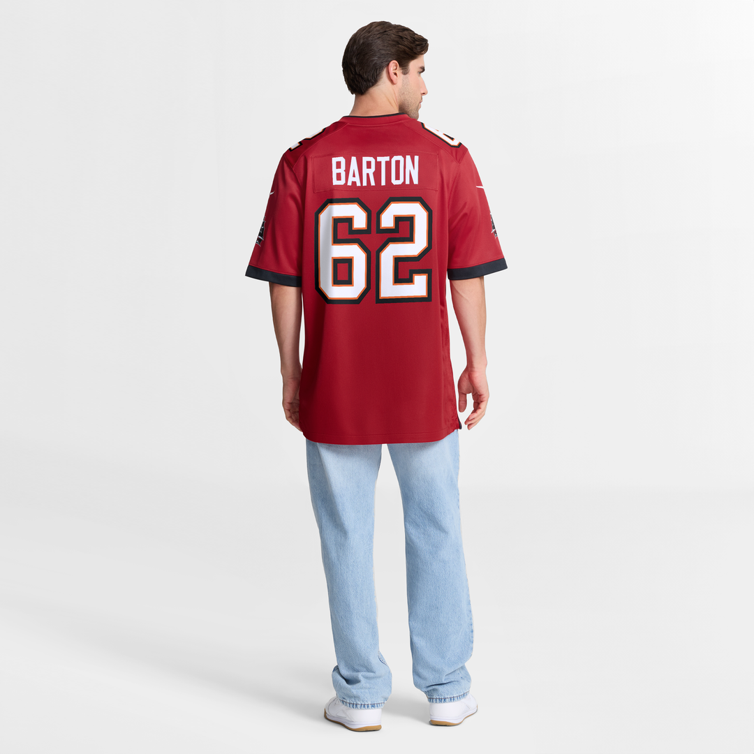 Men's Graham Barton Pick No. 26 Nike Red Player Game Jersey product image 8