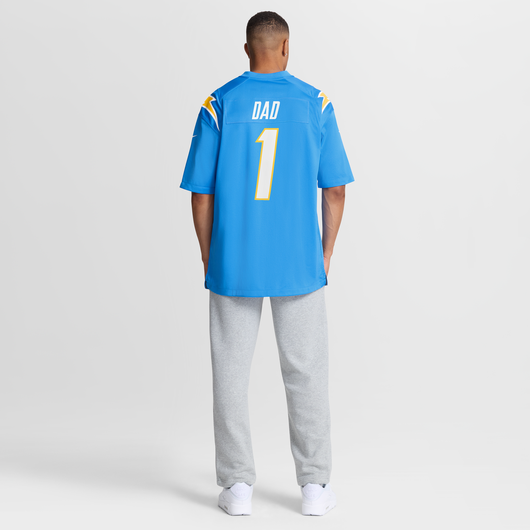 Los Angeles Chargers Number 1 Dad Nike Powder Blue Game product image 8