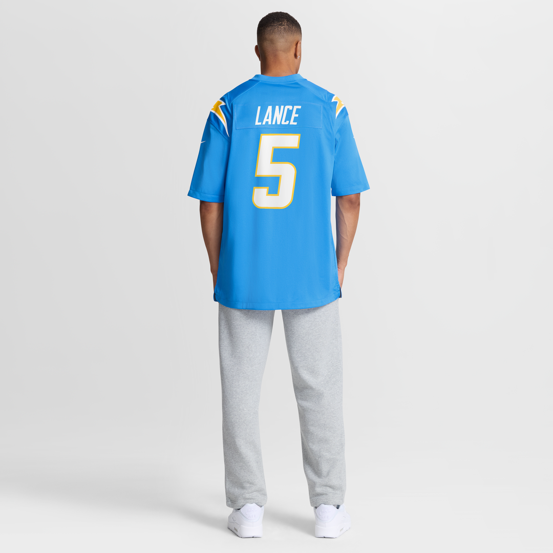 Los Angeles Chargers Trey Lance Nike Powder Blue Game Jersey product image 8