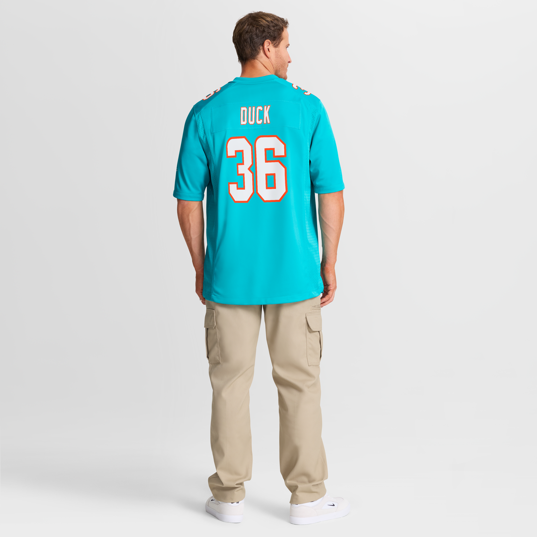 Men's Miami Dolphins Storm Duck Nike Aqua Game Jersey product image 8