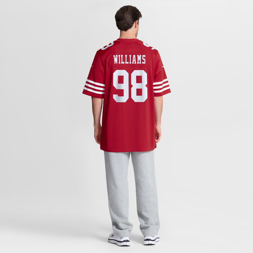 Men's San Francisco 49ers Mykel Williams Nike Scarlet Game product image 5