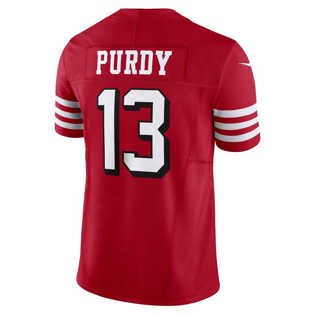Men's San Francisco 49ers Brock Purdy Nike White Vapor product image 9