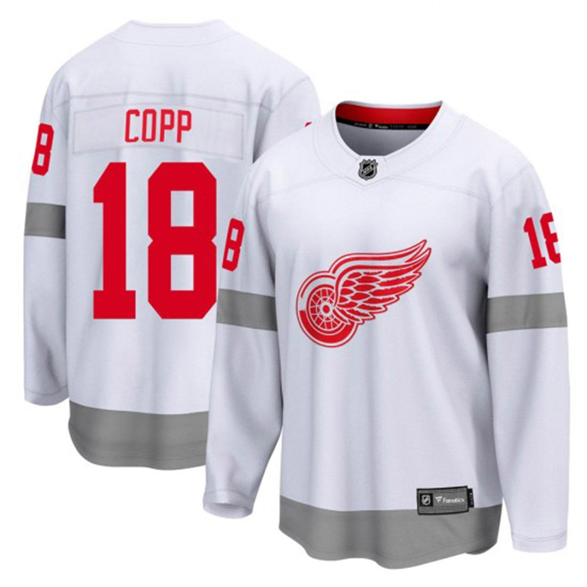 Andrew Copp Detroit Red Wings 18 Jersey product image 4, provided for visual reference and product detail review