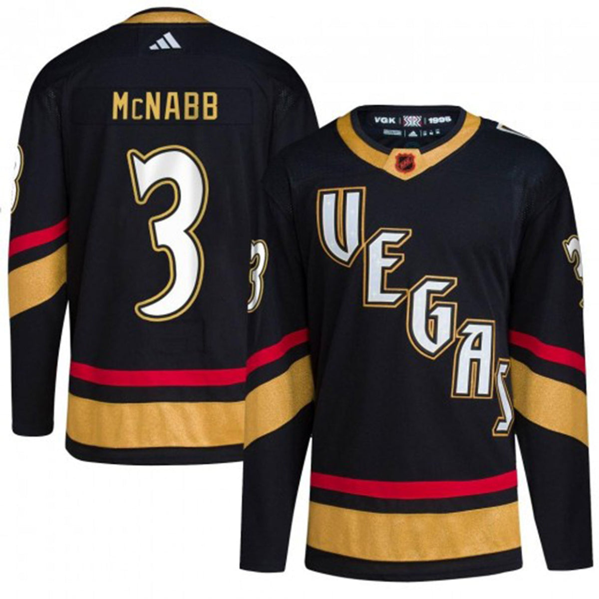 Brayden McNabb Vegas Golden Knights 3 Jersey product image 5, provided for visual reference and product detail review