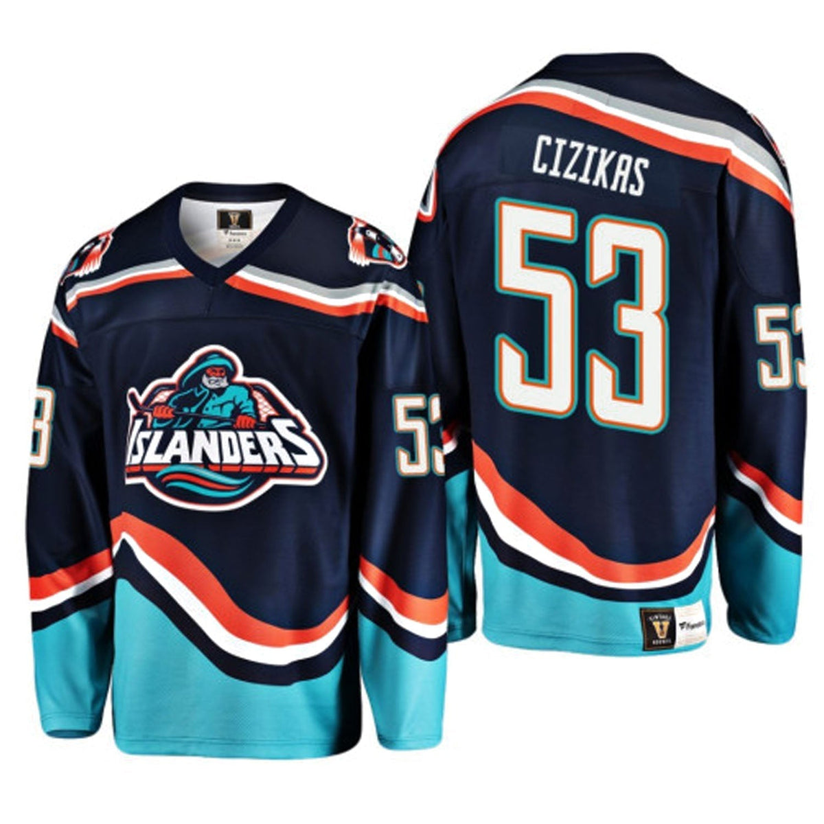 Casey Cizikas New York Islanders 53 Jersey product image 3, provided for visual reference and product detail review