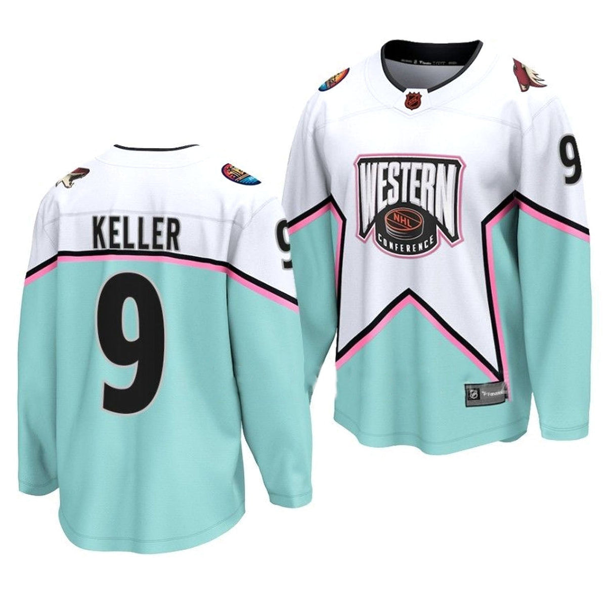 Clayton Keller Western All Star 9 Jersey product image 2, provided for visual reference and product detail review