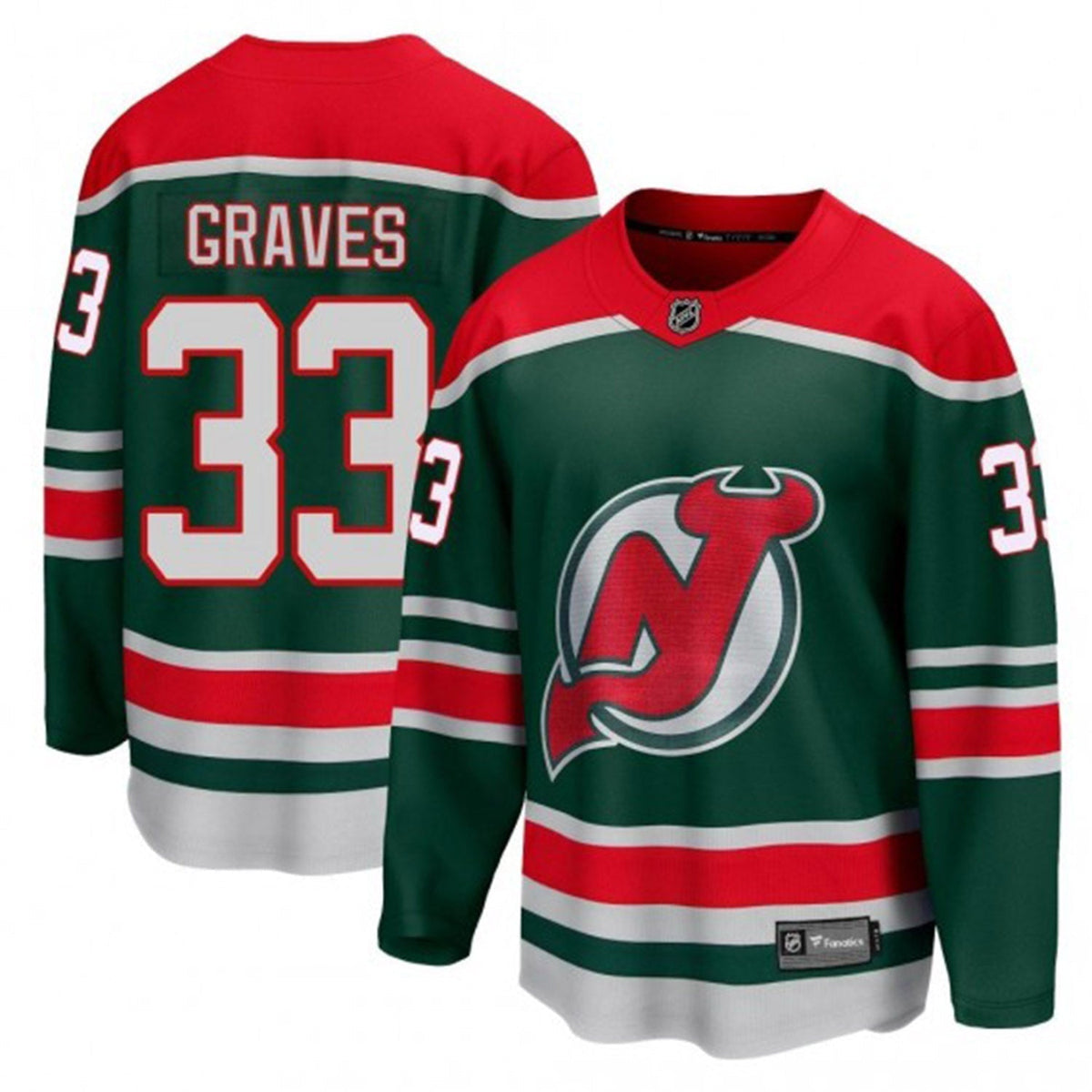 Ryan Graves New Jersey Devils 33 Jersey product image 6, provided for visual reference and product detail review