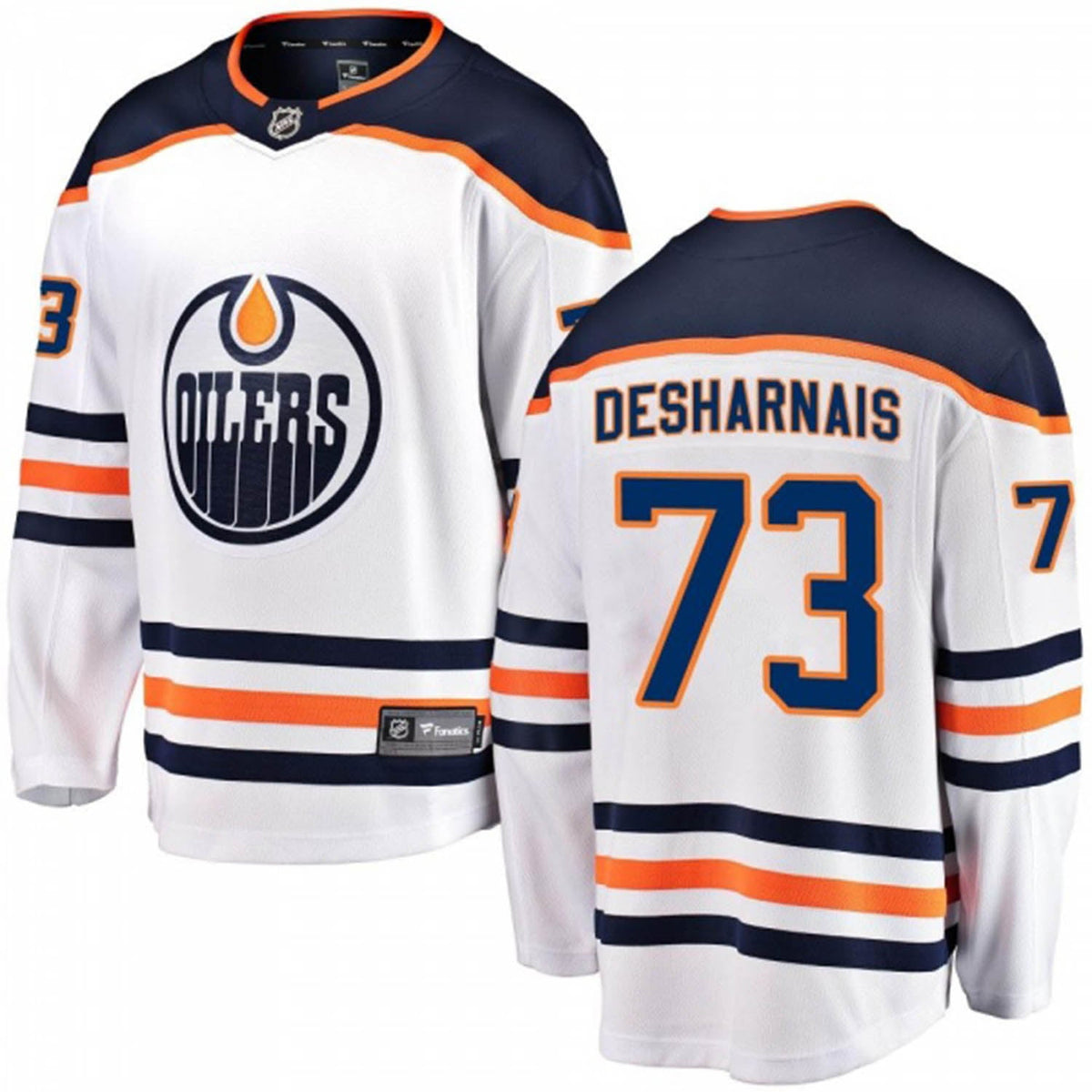 Vincent Desharnais Edmonton Oilers 73 Jersey product image 4, provided for visual reference and product detail review