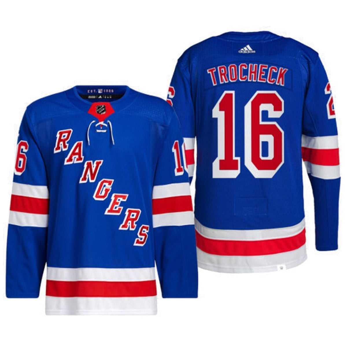 Vincent Trocheck New York Rangers 16 Jersey product image 2, provided for visual reference and product detail review