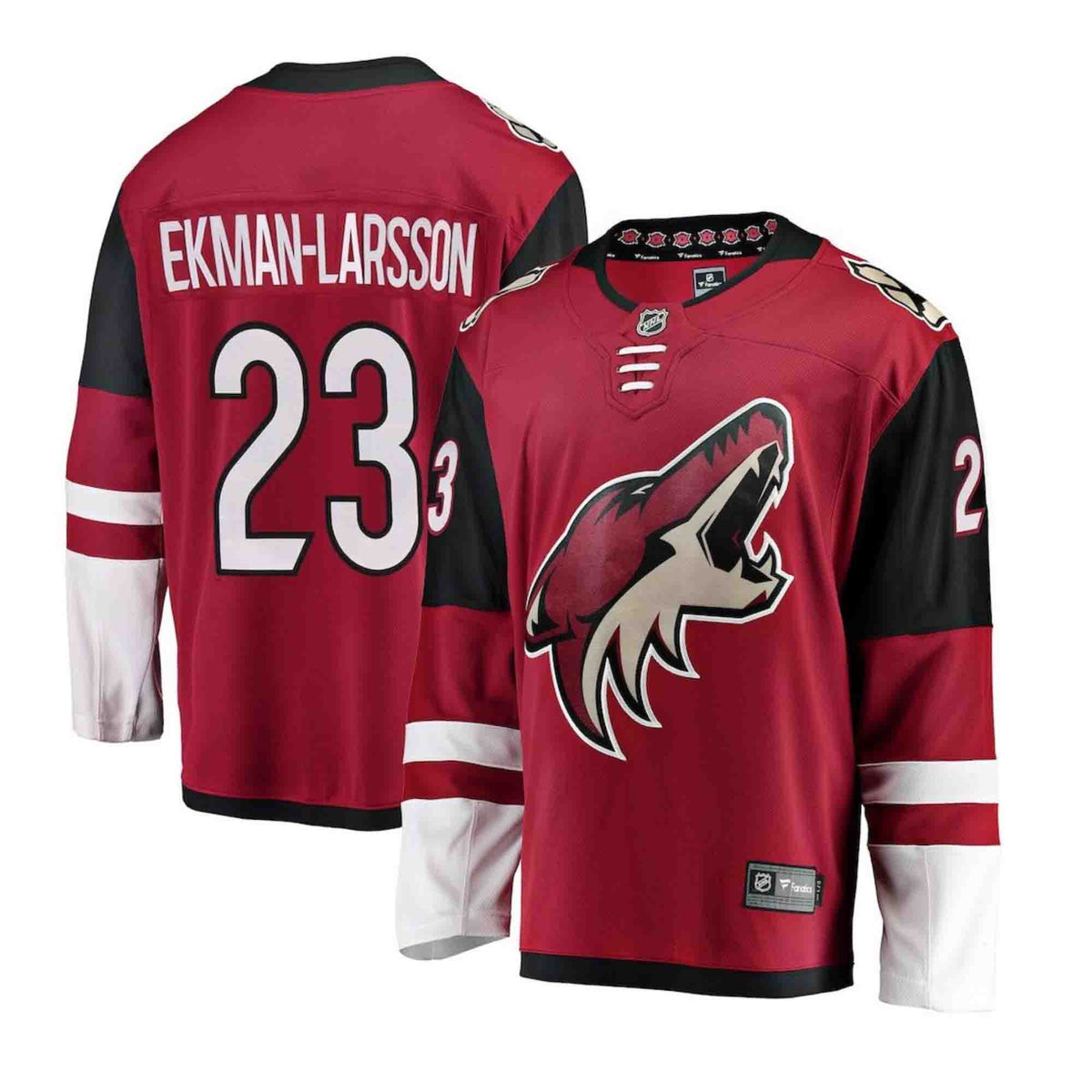 Oliver Ekman-Larsson Arizona Coyotes 23 Jersey product image 3, provided for visual reference and product detail review