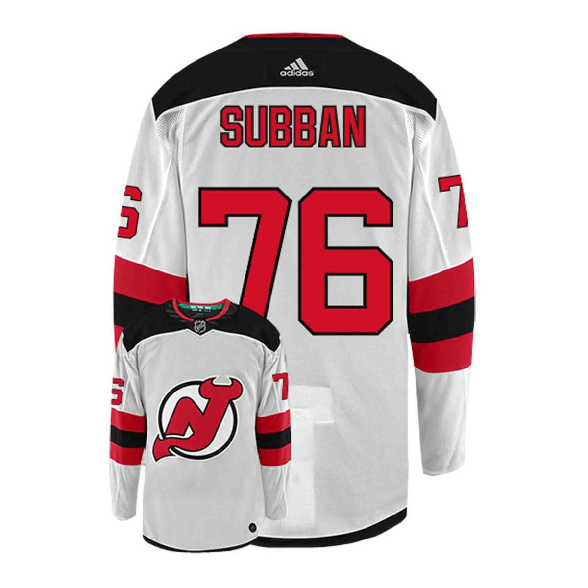 PK Subban New Jersey Devils 76 Jersey product image 2, provided for visual reference and product detail review