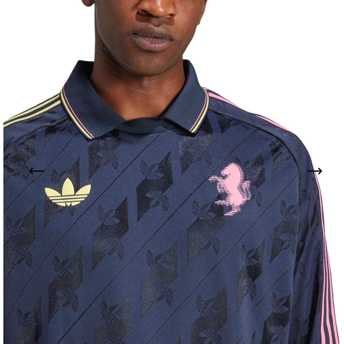 Adidas Juventus Lifestyler Long Sleeve Jersey product image 4, provided for visual reference and product detail review
