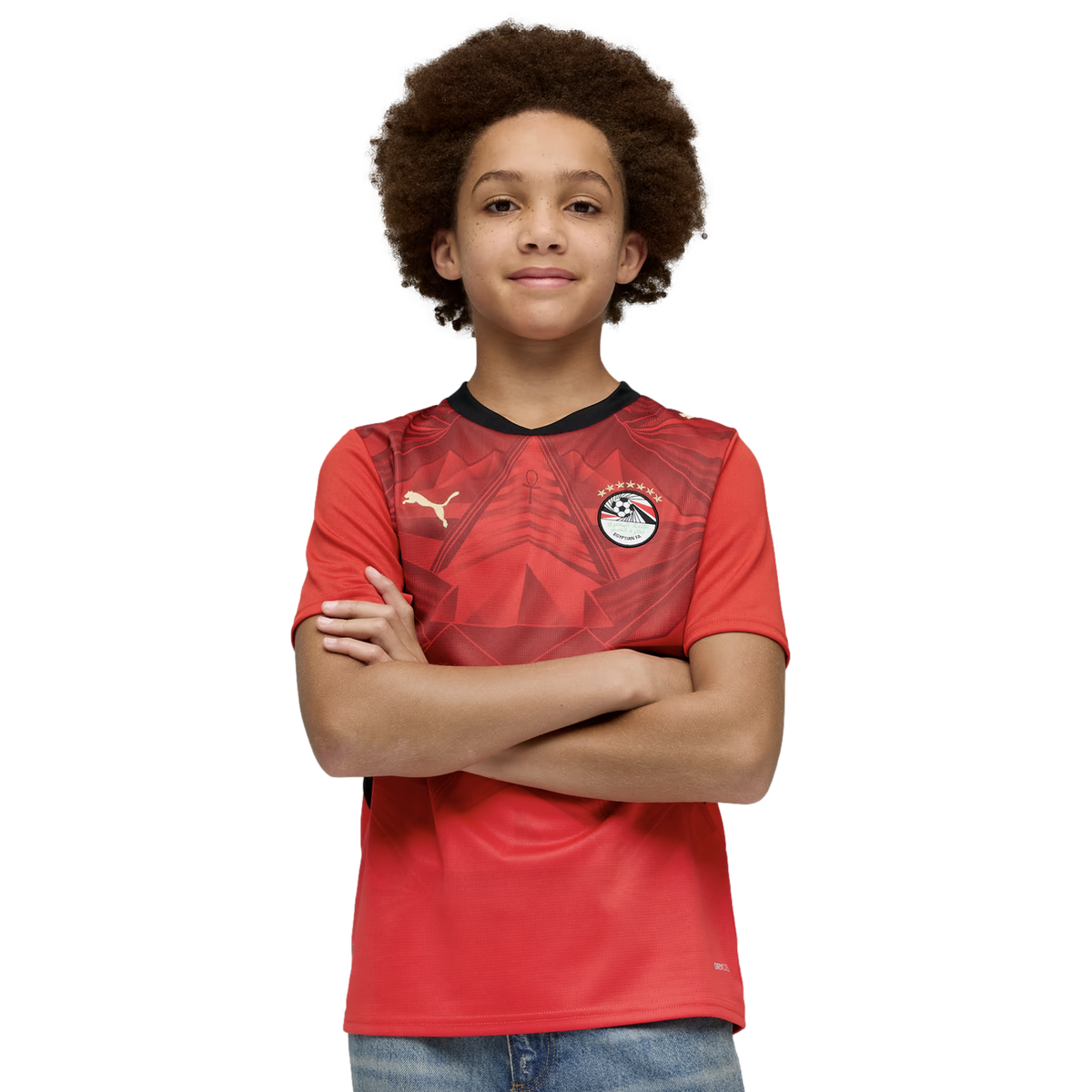 Puma Egypt 2026 Youth Home Jersey product image 3, provided for visual reference and product detail review