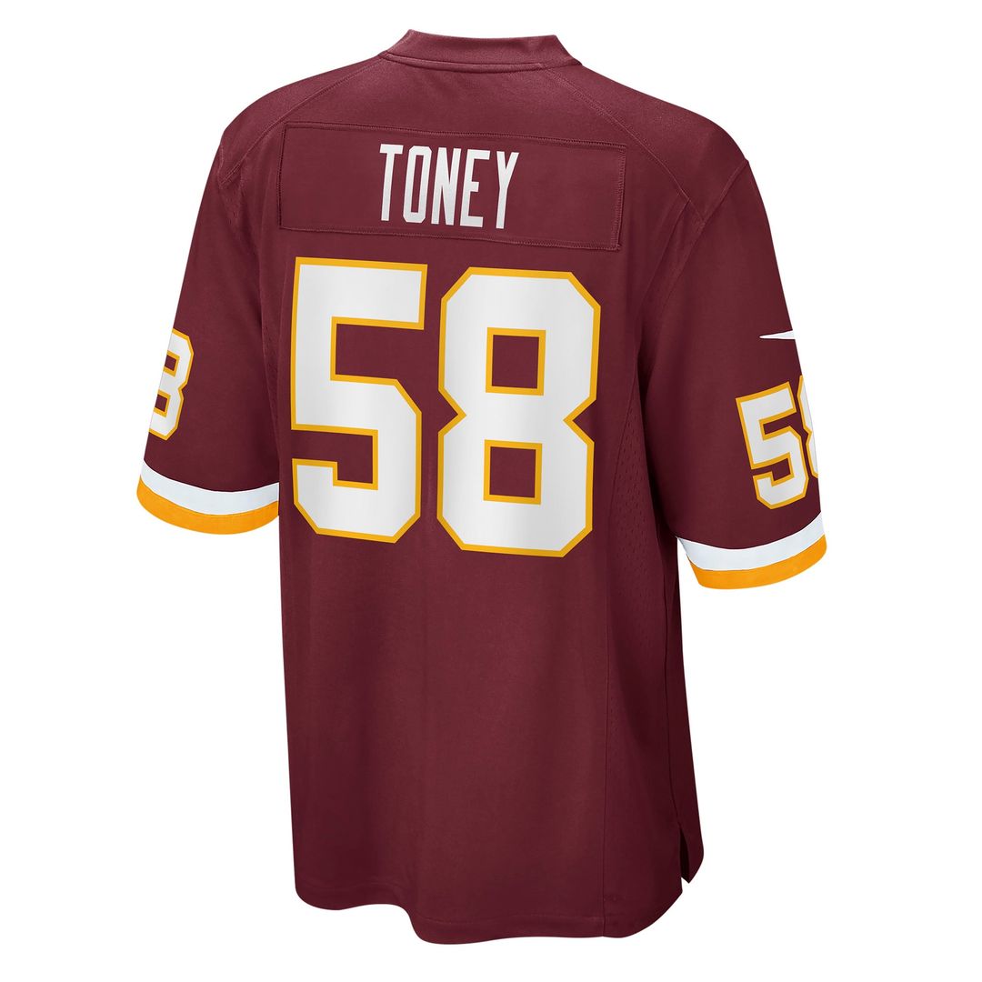 Washington Football Team Shaka Toney Nike Burgundy Game product image 3