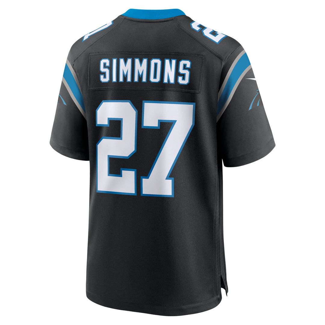 Men's Carolina Panthers Isaiah Simmons Nike Black Team Game product image 3