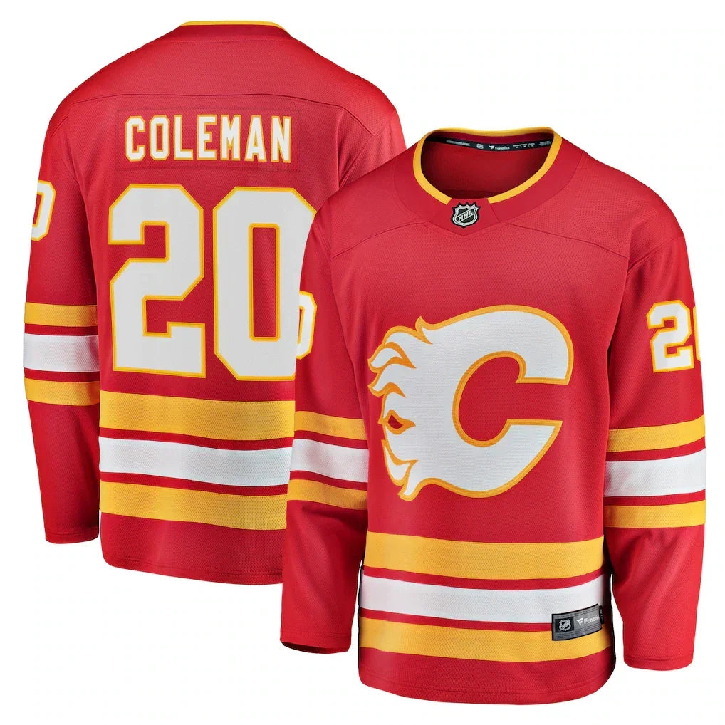 Blake Coleman Calgary Flames Home Player Jersey - Red product image 1, provided for visual reference and product detail