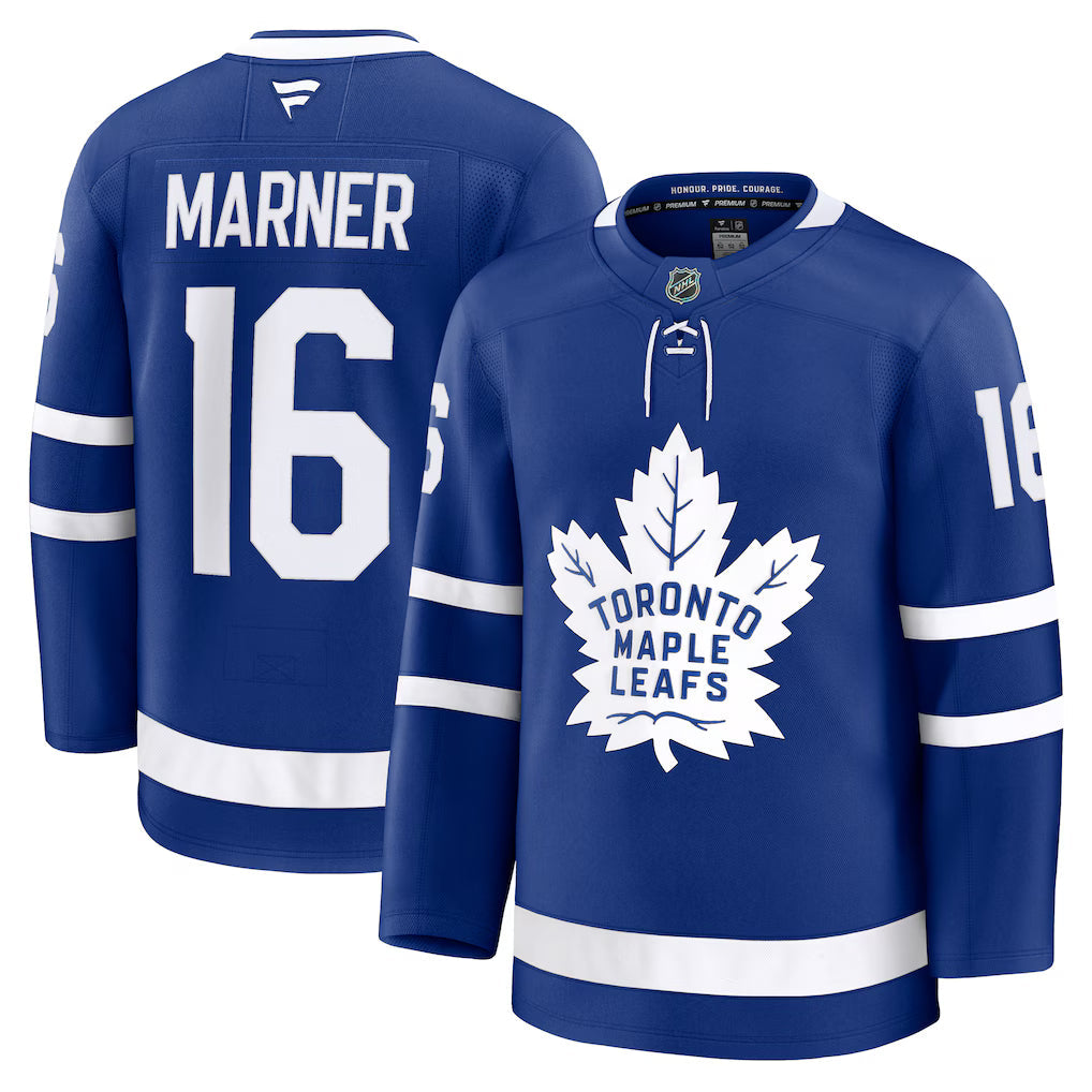 Mitch Marner Toronto Maple Leafs Home Premium Jersey - Blue product image 1, provided for visual reference and product