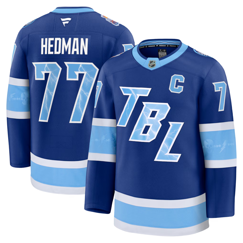 Victor Hedman Tampa Bay Lightning 2026 NHL Stadium Series Jersey - Blue product image 1, provided for visual reference and