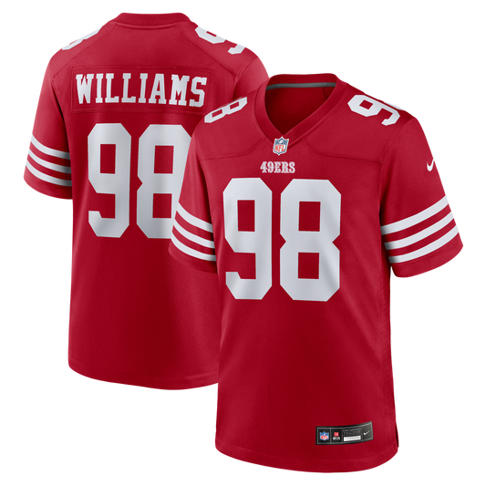 Men's San Francisco 49ers Mykel Williams Nike Scarlet Team product image 1