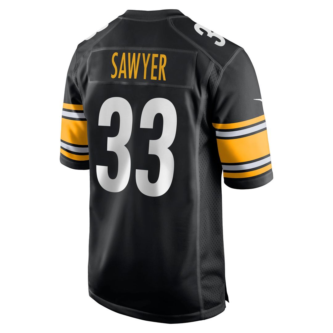 Men's Pittsburgh Steelers Jack Sawyer Nike Black Team Game product image 3