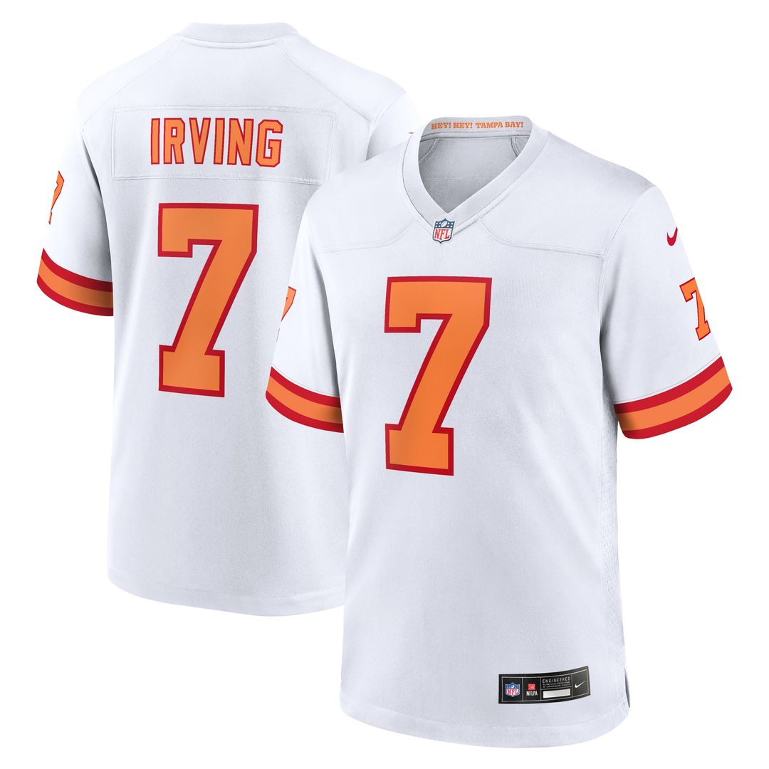 '76 Tampa Bay Buccaneers Bucky Irving Nike White Game Jersey product image 1