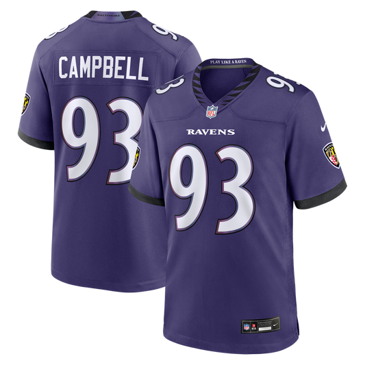 Men's Baltimore Ravens Calais Campbell Nike Purple Team product image 1