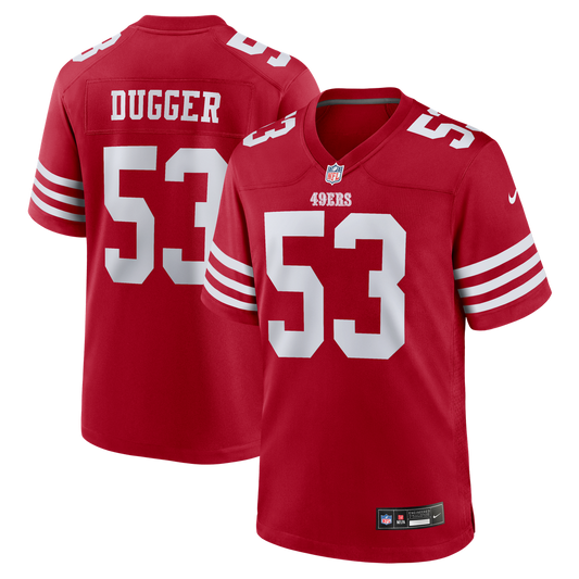 San Francisco 49ers Jaden Dugger III Nike Scarlet Game product image 1