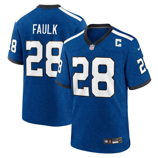 Men's Indianapolis Colts Marshall Faulk Nike Blue Retired product image 1