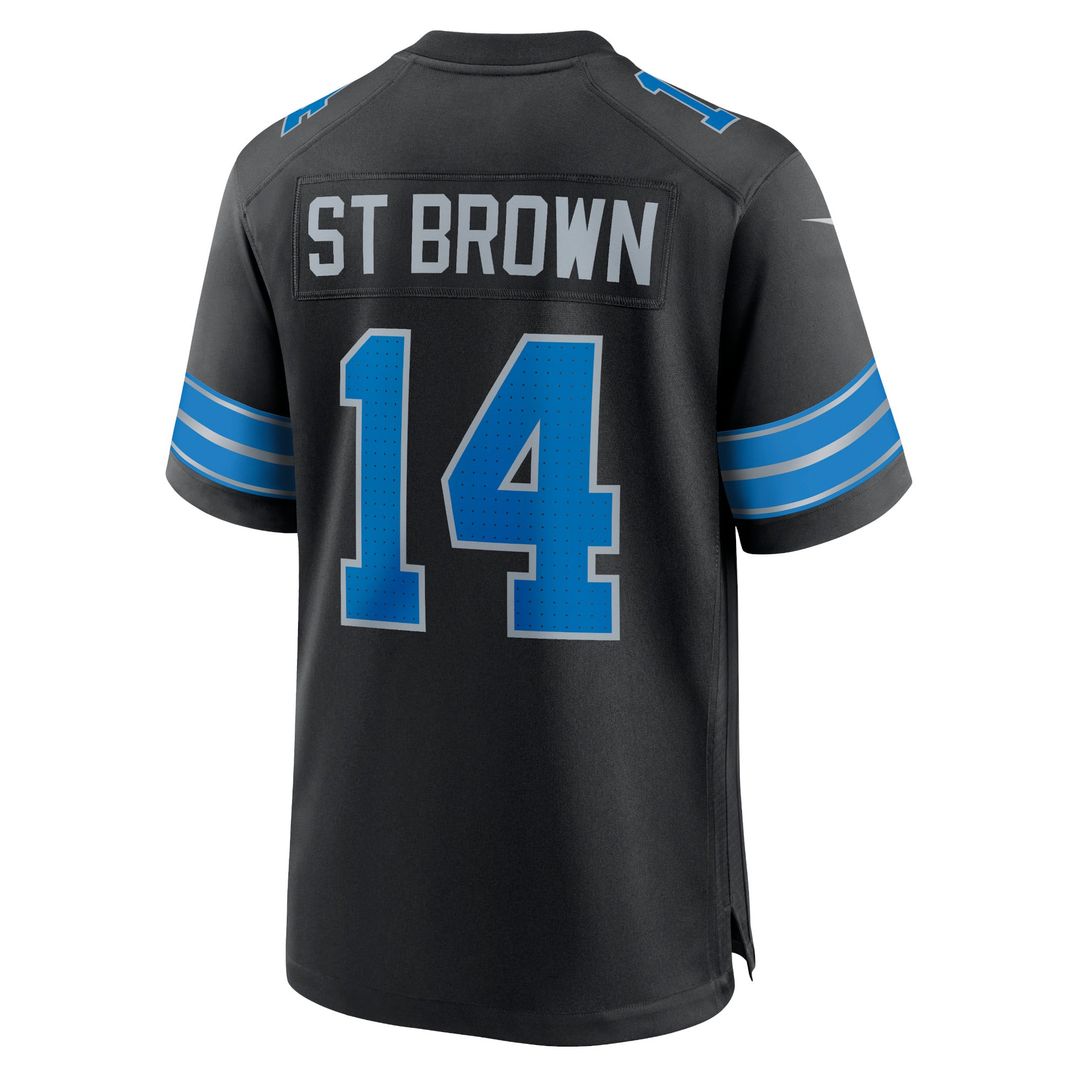 Men's Detroit Lions Amon-Ra St. Brown Nike Black 2nd product image 3