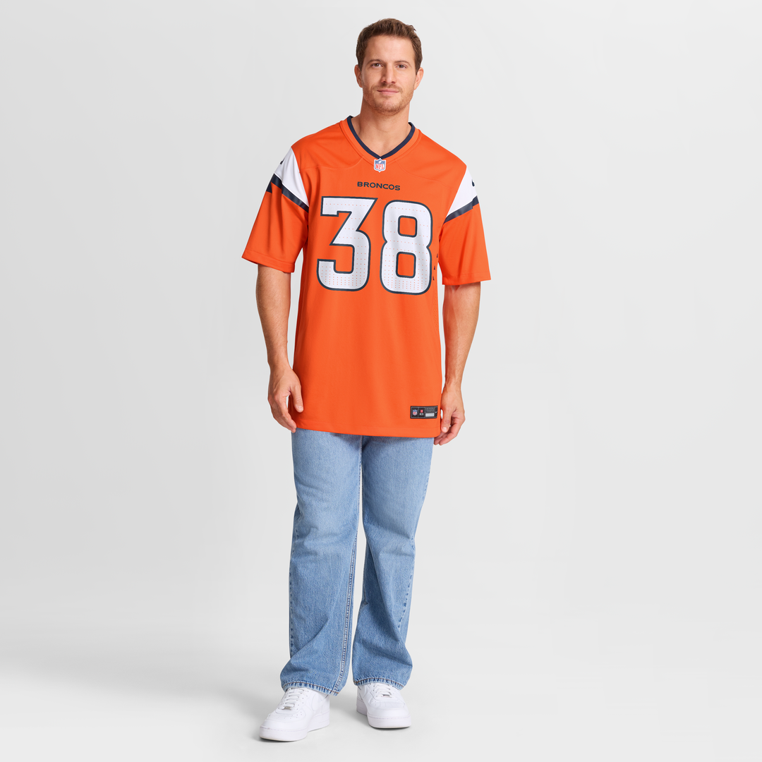 Men's Denver Broncos Jaleel McLaughlin Nike White Game product image 13