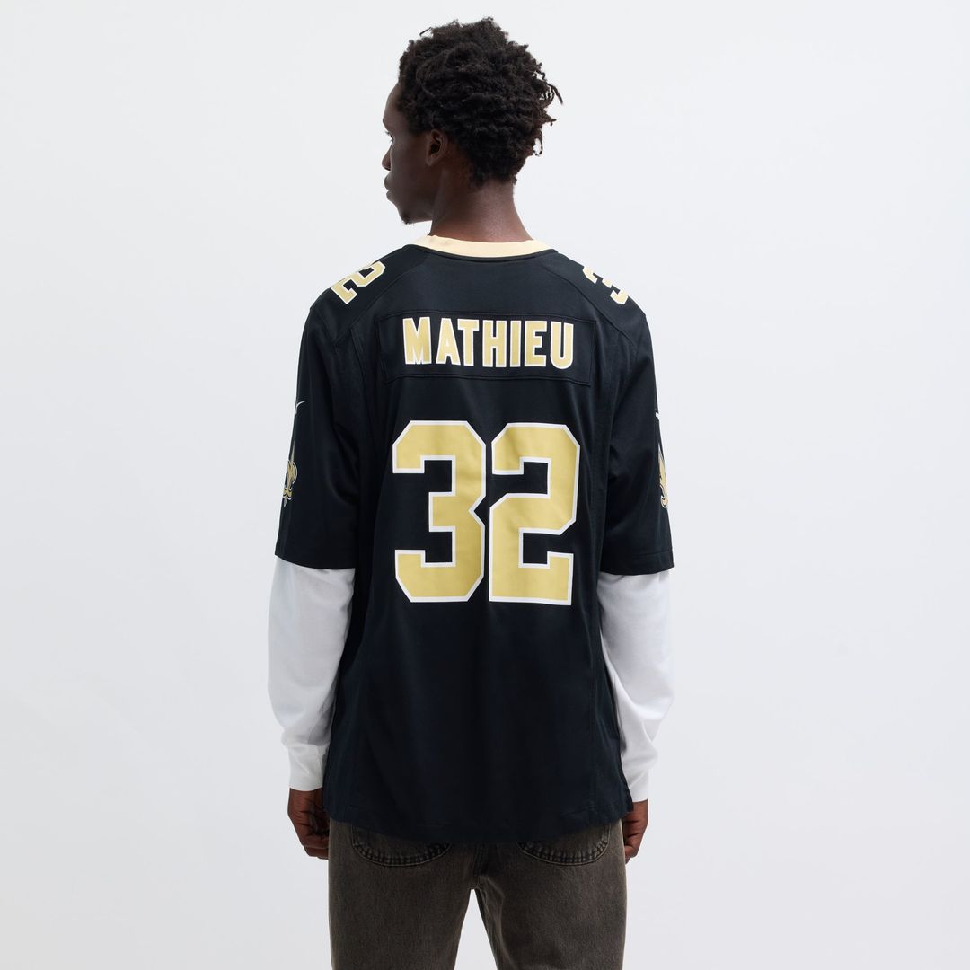 Men's New Orleans Saints Tyrann Mathieu Nike Black Game product image 5