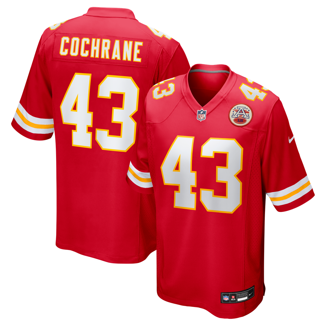 Kansas City Chiefs Jack Cochrane Nike Red Game Jersey product image 1