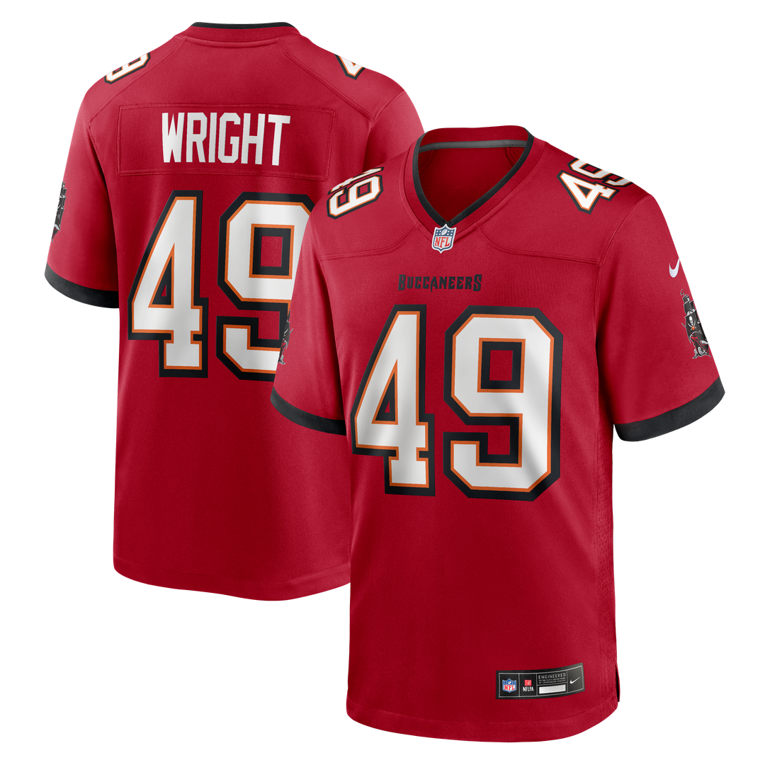 Tampa Bay Buccaneers Owen Wright Nike Red Game Jersey product image 1