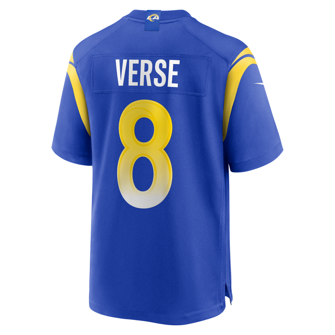 Men's Los Angeles Rams Jared Verse Nike Royal Player Game product image 3