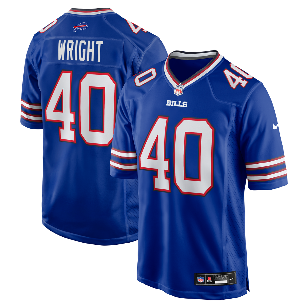 Men's Buffalo Bills Matthew Wright Nike Royal Team Game product image 1