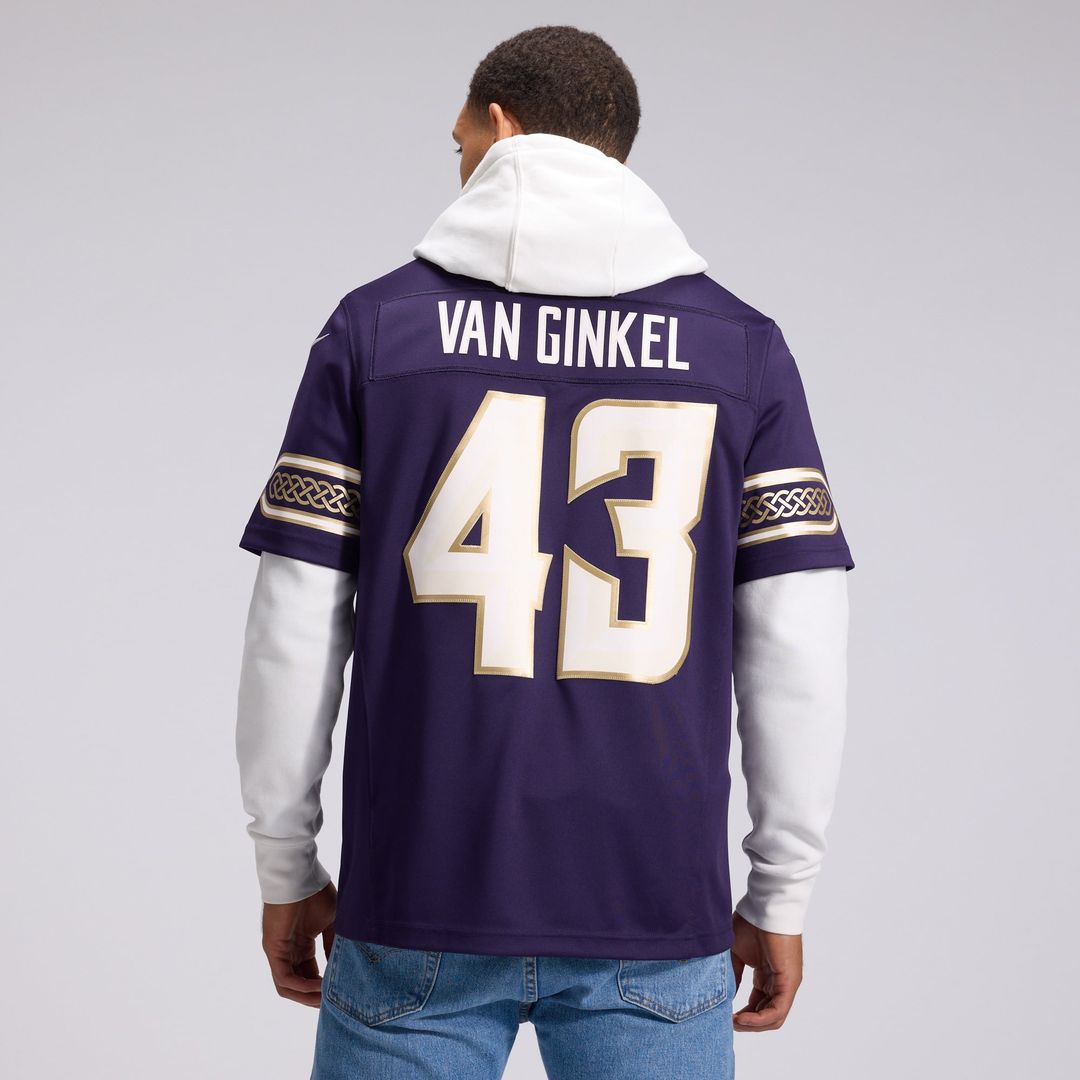 Men's Minnesota Vikings Andrew Van Ginkel Nike Purple 2026 product image 3