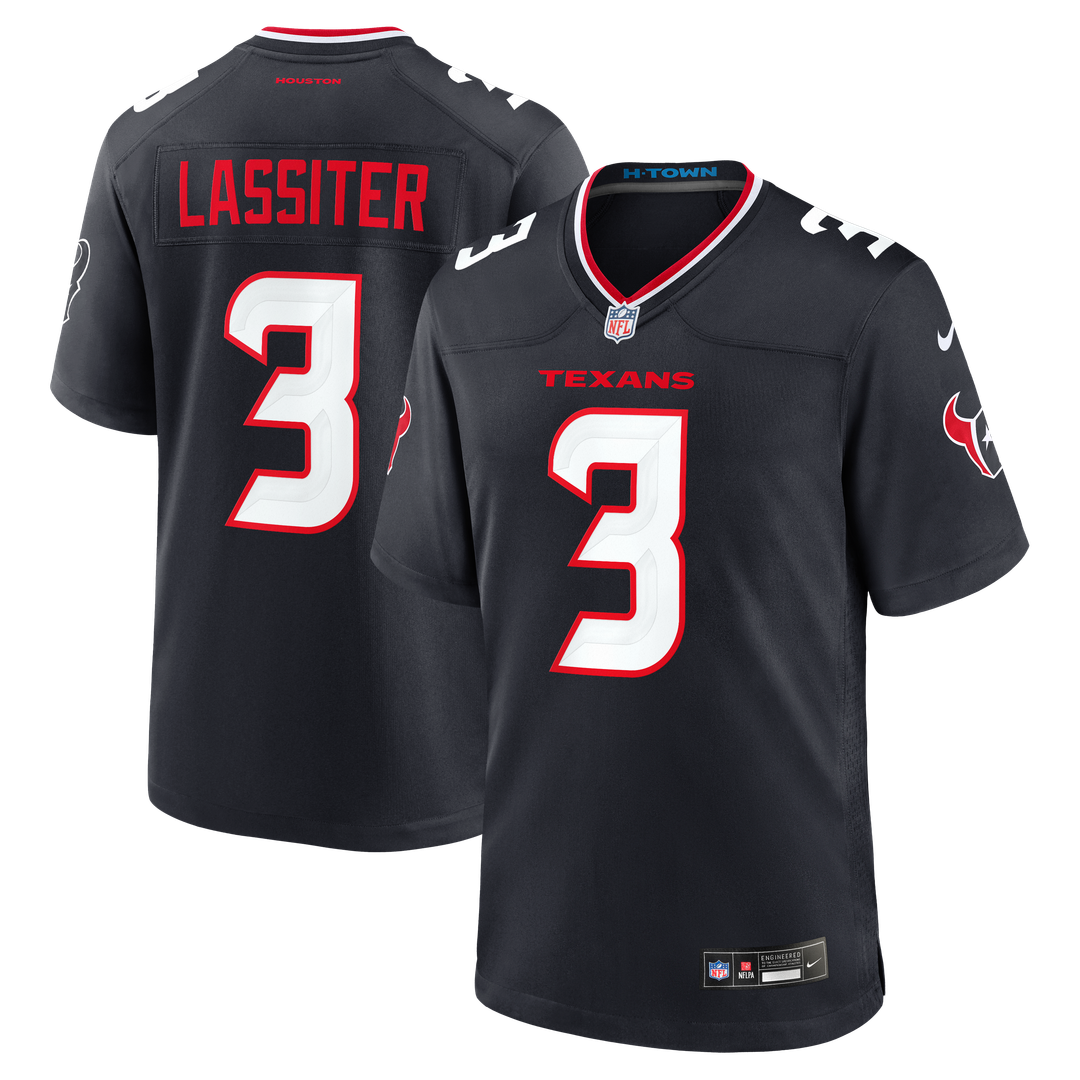 Men's Houston Texans Kamari Lassiter Nike Navy Team Game product image 1