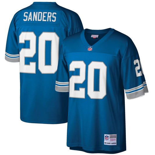Men's Detroit Lions Barry Sanders Mitchell & Ness Blue Big product image 1