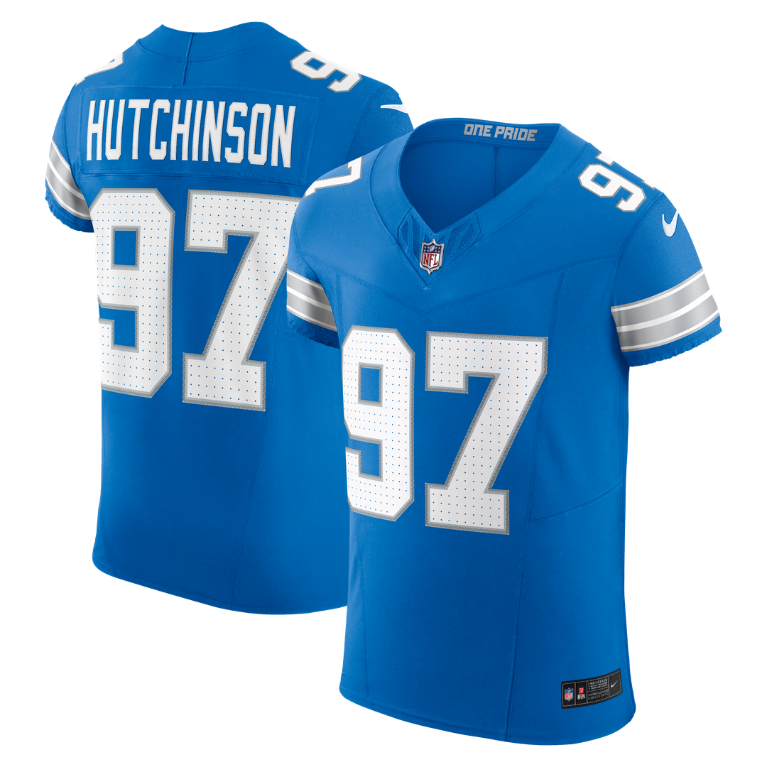 Men's Detroit Lions Aidan Hutchinson Nike Black Alternate product image 21
