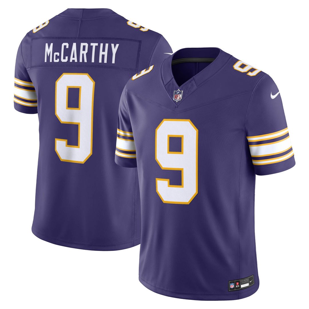Men's Minnesota Vikings J.J. McCarthy Nike Purple Alternate product image 1