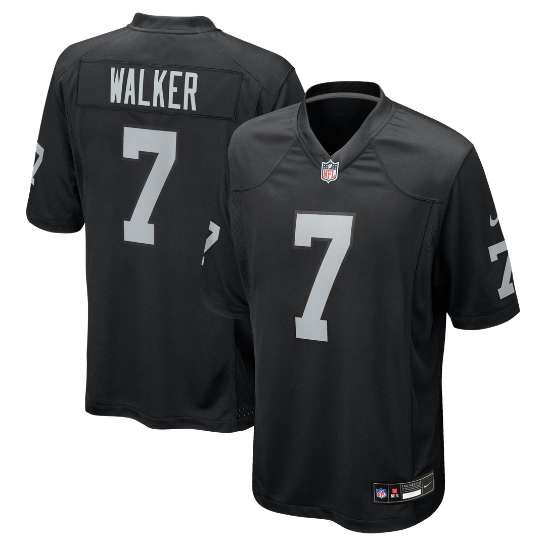 Men's Las Vegas Raiders Quay Walker Nike Black Team Game product image 1