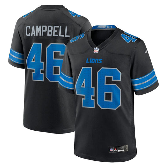 Men's Detroit Lions Jack Campbell Nike Black 2nd Alternate product image 1