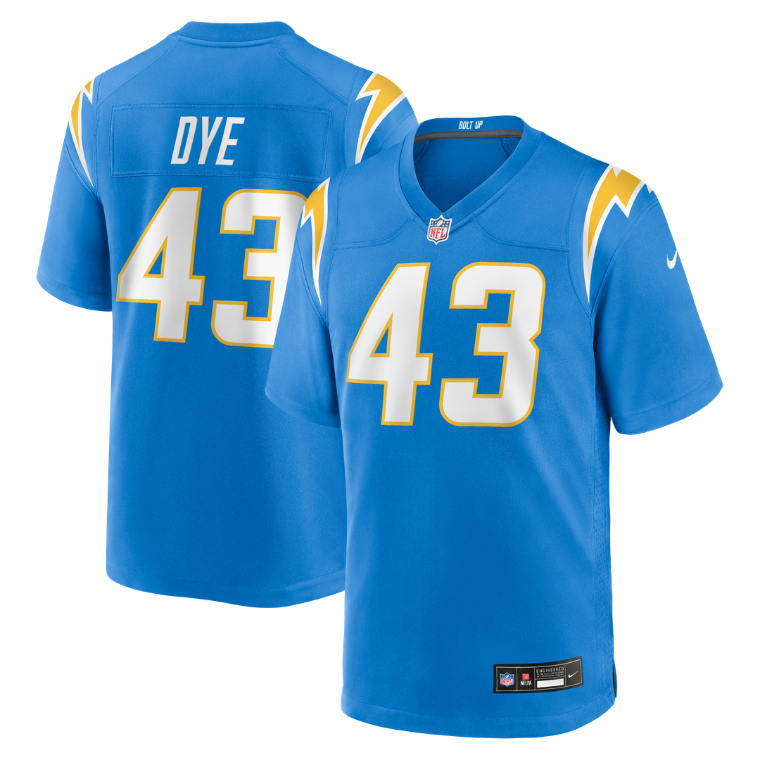 Los Angeles Chargers Troy Dye Nike Powder Blue Game Jersey product image 1
