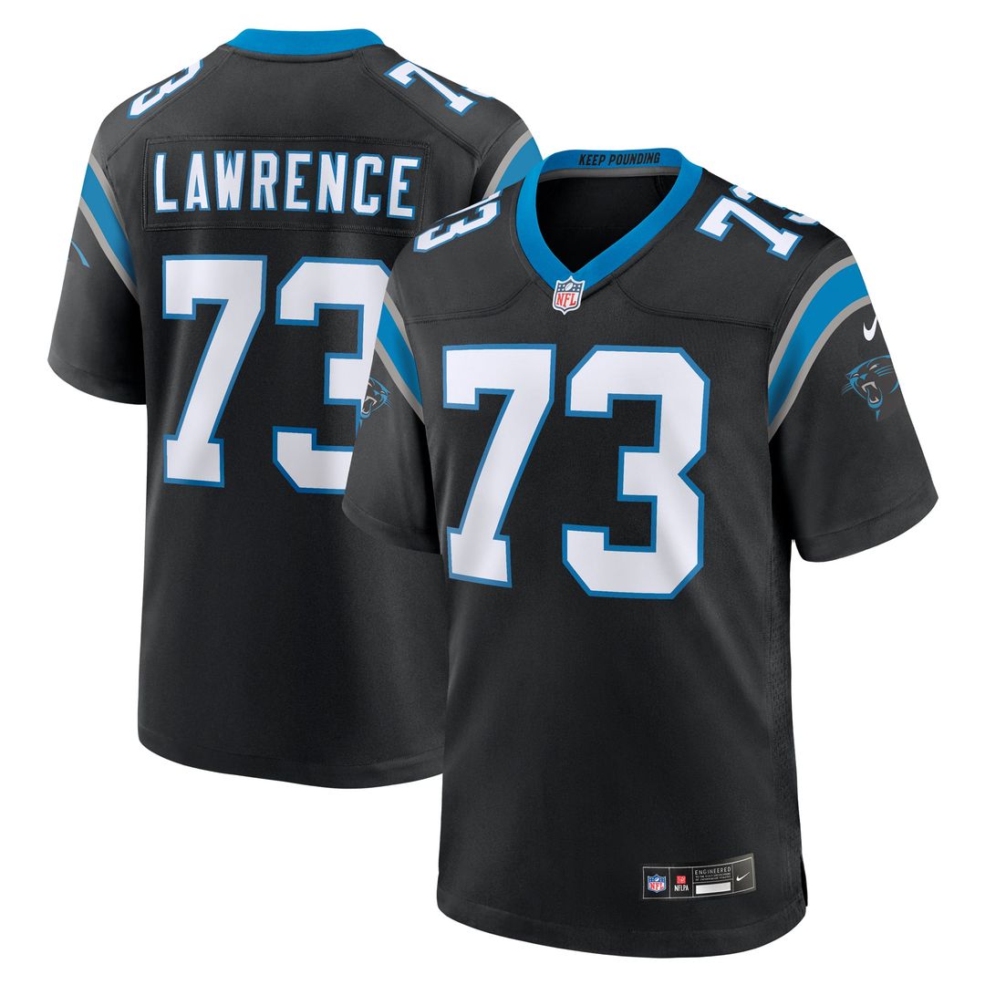 Men's Carolina Panthers Rashard Lawrence Nike Black Game product image 1