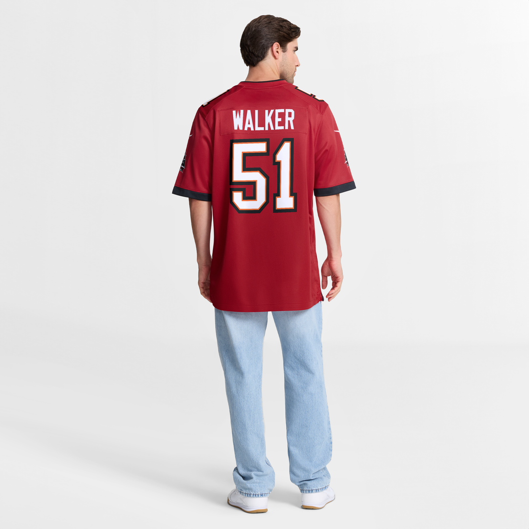 Men's Tampa Bay Buccaneers David Walker Nike Red Team Game product image 8
