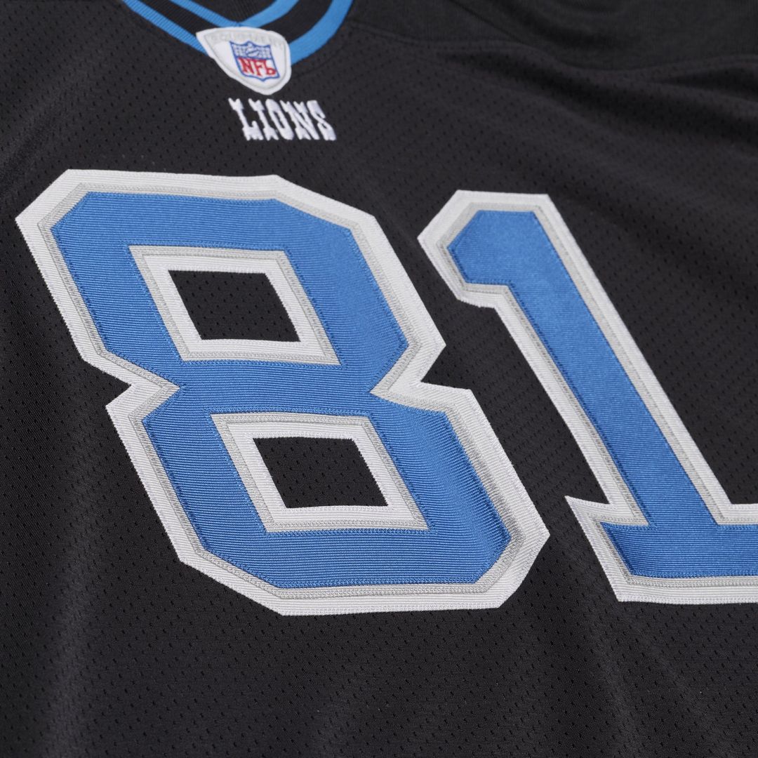 Men's Detroit Lions Calvin Johnson Mitchell & Ness Black product image 12