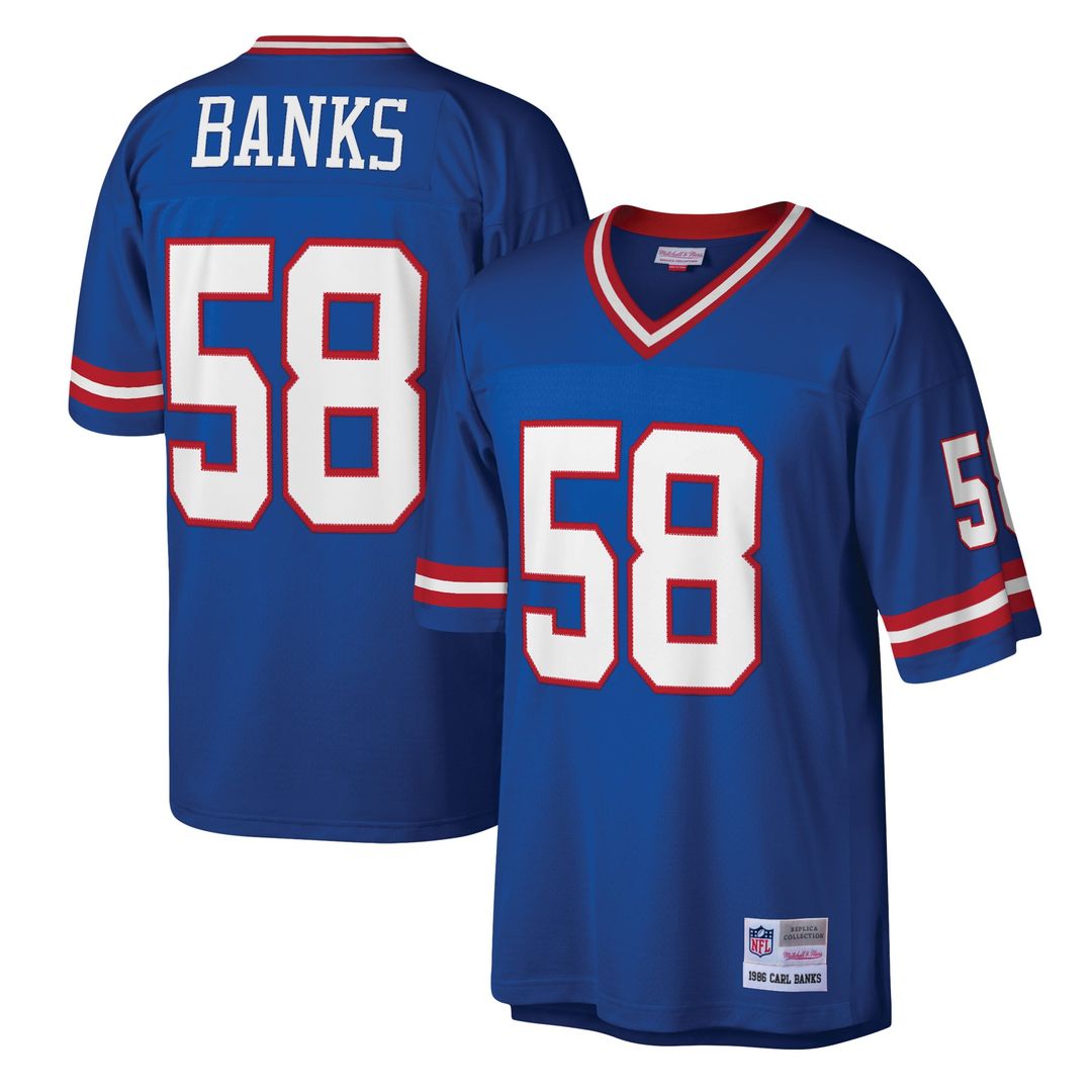 New York Giants Carl Banks Mitchell & Ness Royal Legacy product image 1