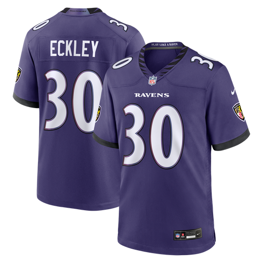 Men's Baltimore Ravens Ryan Eckley Nike Purple Team Game product image 1