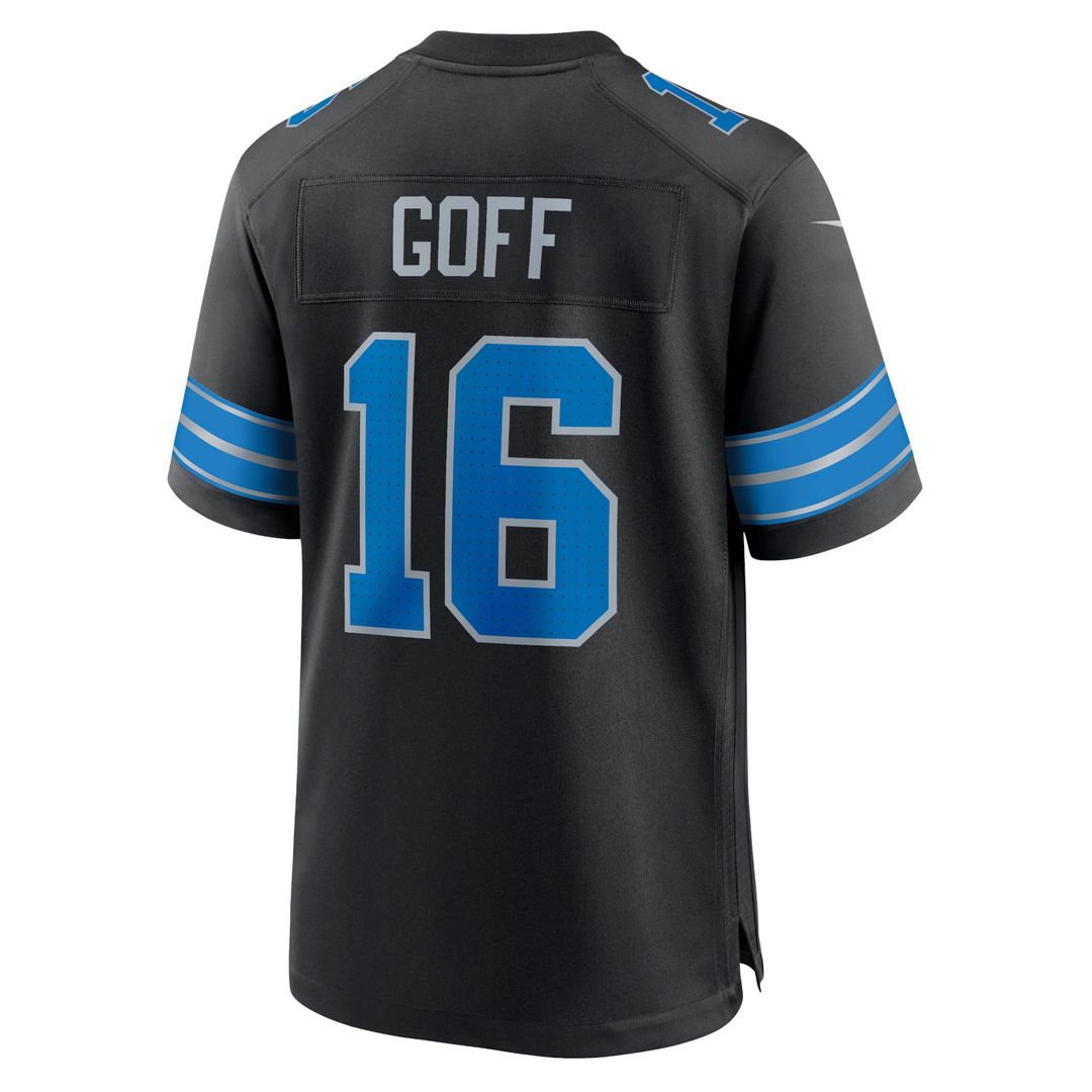 Men's Detroit Lions Jared Goff Nike Black 2nd Alternate product image 9