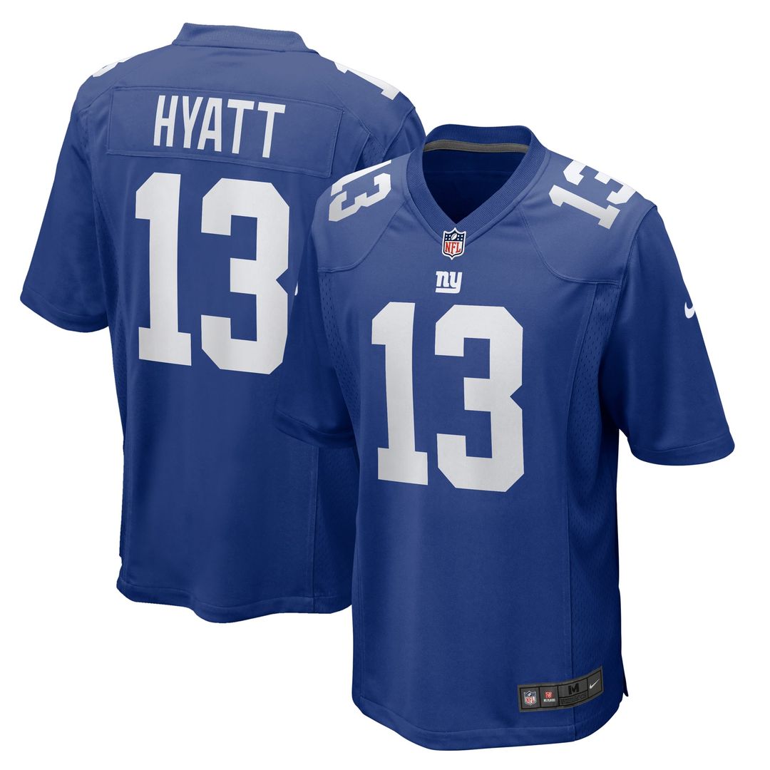 Men's New York Giants Jalin Hyatt Nike Royal Team Game product image 1